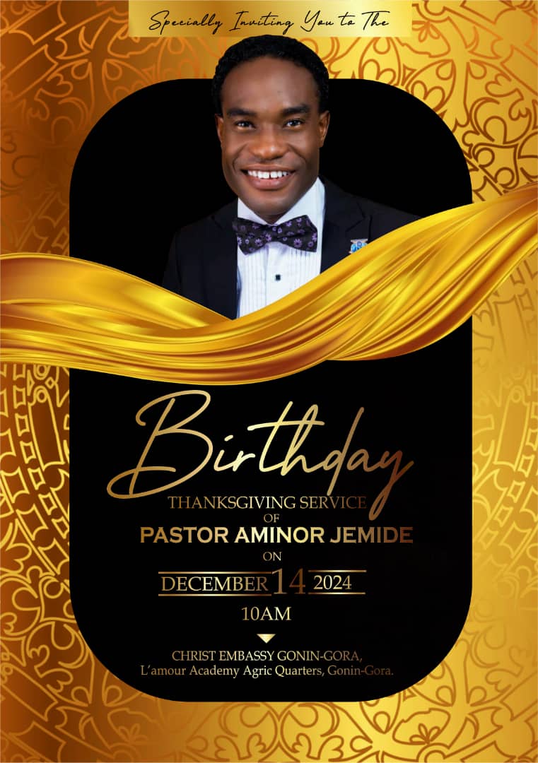 Birthday Thanksgiving of Esteemed Pastor Aminor Jemide